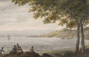 Shad Fishermen on the Shore of the Hudson River by Pavel Petrovich Svinin Oil Painting