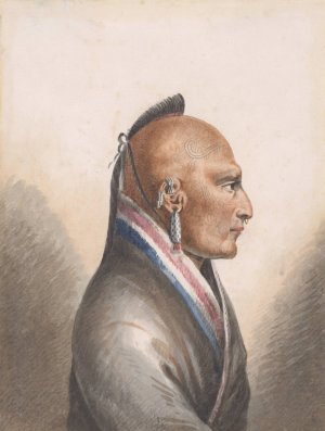 The Chief of the Little Osages by Pavel Petrovich Svinin Oil Painting