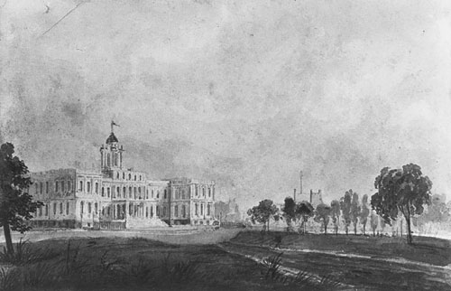 Main Product Photo of The New City Hall, New York Painting by Pavel Petrovich Svinin