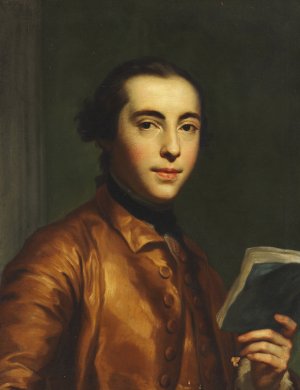 Portraet af Anton Raphael Mengs by Peder Als Oil Painting