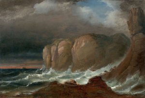 Cliffs by the Coast of Northern Norway by Peder Balke Oil Painting