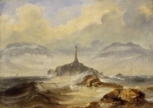 Lighthouse on the Norwegian Coast Oil painting by Peder Balke