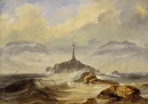 Lighthouse on the Norwegian Coast by Peder Balke Oil Painting