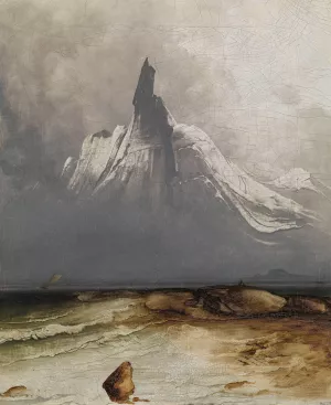 Stetind in Fog by Peder Balke Oil Painting