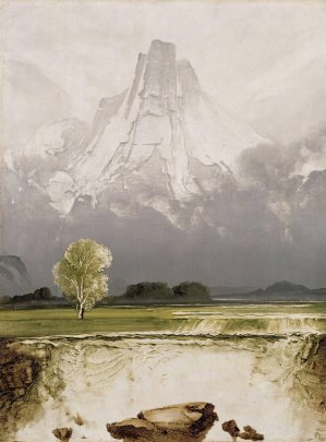 Stetind med bjerk by Peder Balke Oil Painting