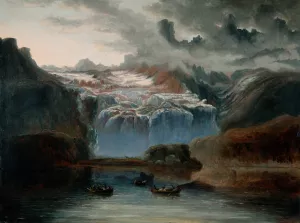 The Glacier, Jostedalsbreen by Peder Balke Oil Painting
