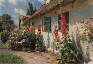 Sommertag in Herfolge Oil painting by Peder Mork Monsted