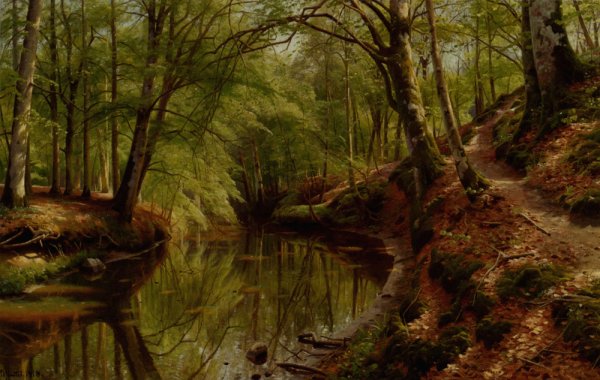 Sweet Spring, Full Of Summer's Promise by Peder Mork Monsted - Hand-Painted Oil Painting Reproduction