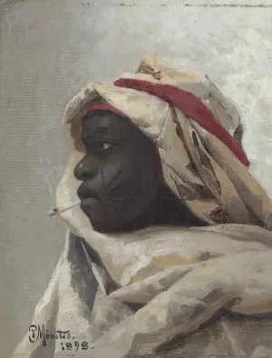 The Smoking Moor by Peder Mork Monsted Oil Painting