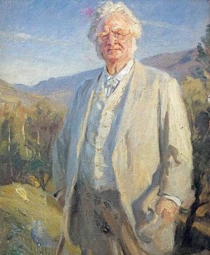 Bjurnstjerne Bjurnson by Peder Severin Kroyer Oil Painting