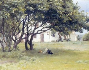 Casa de los Artistas by Peder Severin Kroyer Oil Painting