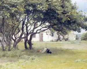 Casa de los Artistas by Peder Severin Kroyer Oil Painting