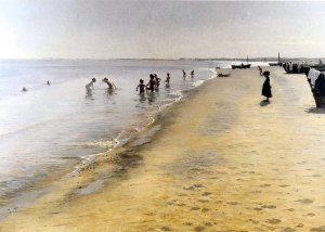Dia de Verano en Skagen by Peder Severin Kroyer Oil Painting