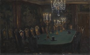 Interior by Peder Severin Kroyer Oil Painting
