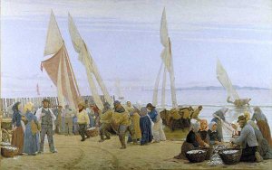 Manana en Hornbaek by Peder Severin Kroyer Oil Painting