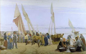 Manana en Hornbaek by Peder Severin Kroyer Oil Painting
