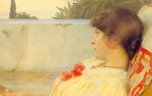 Marie en Ravello by Peder Severin Kroyer Oil Painting