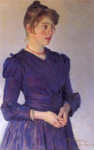 Marie Kroyer by Peder Severin Kroyer Oil Painting