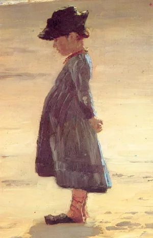 Nina en la Playa painting by Peder Severin Kroyer