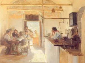 Taberna en Ravello by Peder Severin Kroyer Oil Painting