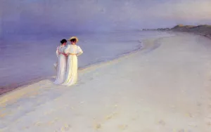 Tarde de Verano en la Playa painting by Peder Severin Kroyer