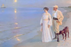 Tarde de Verano en Skagen by Peder Severin Kroyer Oil Painting