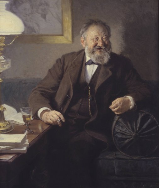 Main Product Photo of The Author Sophus Schandorph  Painting by Peder Severin Kroyer