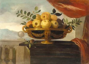 Still-Life of Fruit by Pedro De Camprobin Oil Painting