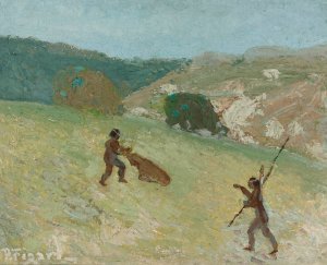 Caza by Pedro Figari Oil Painting