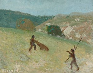 Caza by Pedro Figari Oil Painting