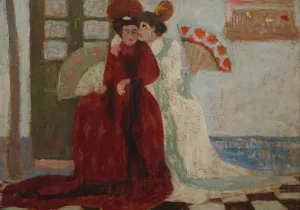 Confidencia Oil painting by Pedro Figari