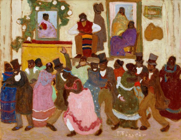 Dancing People  by Pedro Figari - Hand-Painted Oil Painting Reproduction