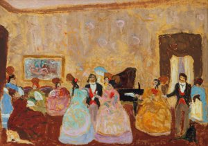 Tertulia by Pedro Figari Oil Painting