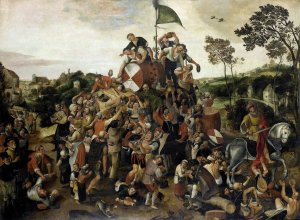 The St Martin's Day Kermis by Peeter Baltens Oil Painting