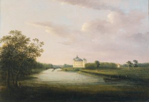Motiv fran Stromsholm by Pehr Gustaf Von Heideken Oil Painting