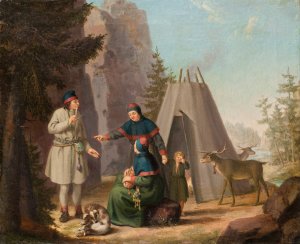 The Costumes of the Lapponians by Pehr Hillestrom Oil Painting