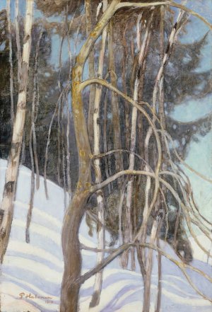 Day in March by Pekka Halonen Oil Painting