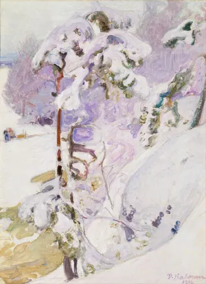Early spring by Pekka Halonen Oil Painting