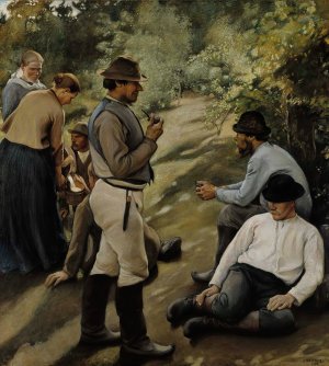 Hour of Rest by Pekka Halonen Oil Painting