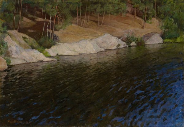 Main Product Photo of Riverside  Painting by Pekka Halonen