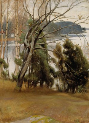 Sallow in Autumn by Pekka Halonen Oil Painting