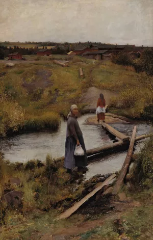 The Short-Cut by Pekka Halonen Oil Painting