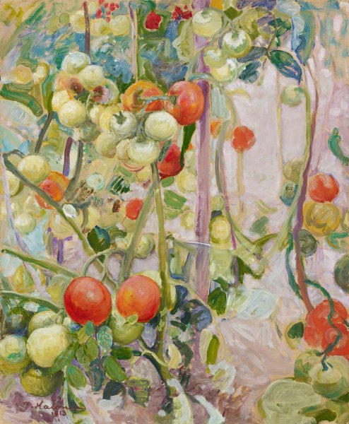 Main Product Photo of Tomatoes  Painting by Pekka Halonen