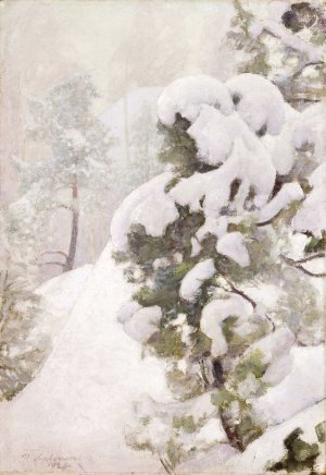 Winter Landscape by Pekka Halonen Oil Painting