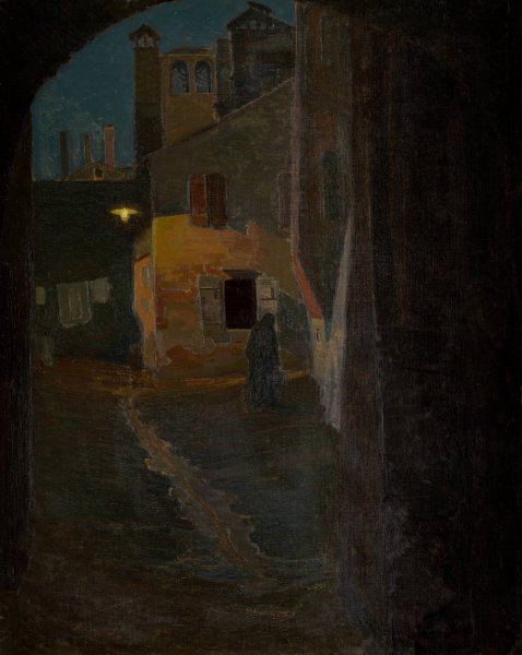 Motif from Brugge  by Pelle Swedlund - Hand-Painted Oil Painting Reproduction