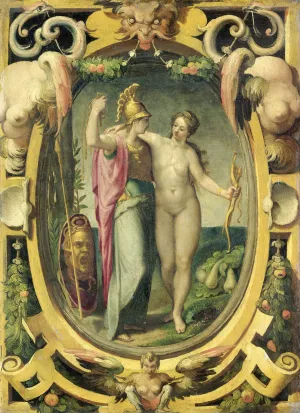 Venus and Minerva by Pellegrino Tibaldi Oil Painting