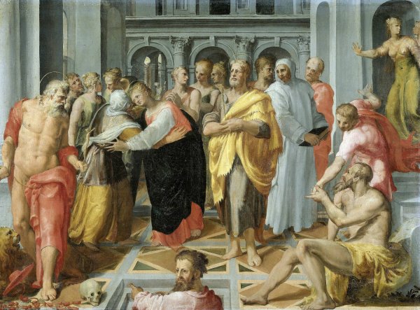 Main Product Photo of Visitation  Painting by Pellegrino Tibaldi