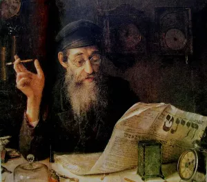 Clock-Maker by Yehuda Pen - Oil Painting Reproduction