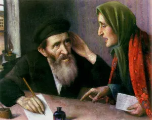Petitioner by Yehuda Pen - Oil Painting Reproduction