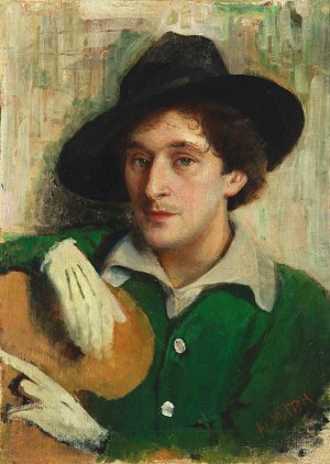 Portrait of Marc Chagall by Yehuda Pen Oil Painting